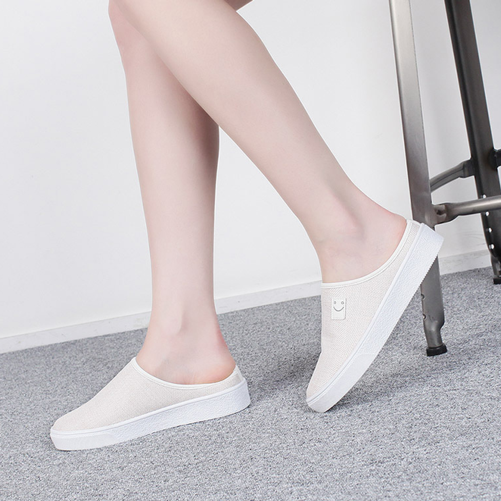 [GIRLS GOOB] Women's Comfort Sneakers, Loafers Mules Yam Fabric - Made in KOREA